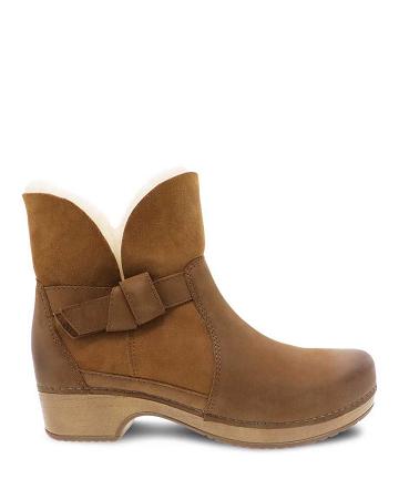Bottes Dansko Bessie Burnished Nubuck Femme Orange | FR 597JPQ